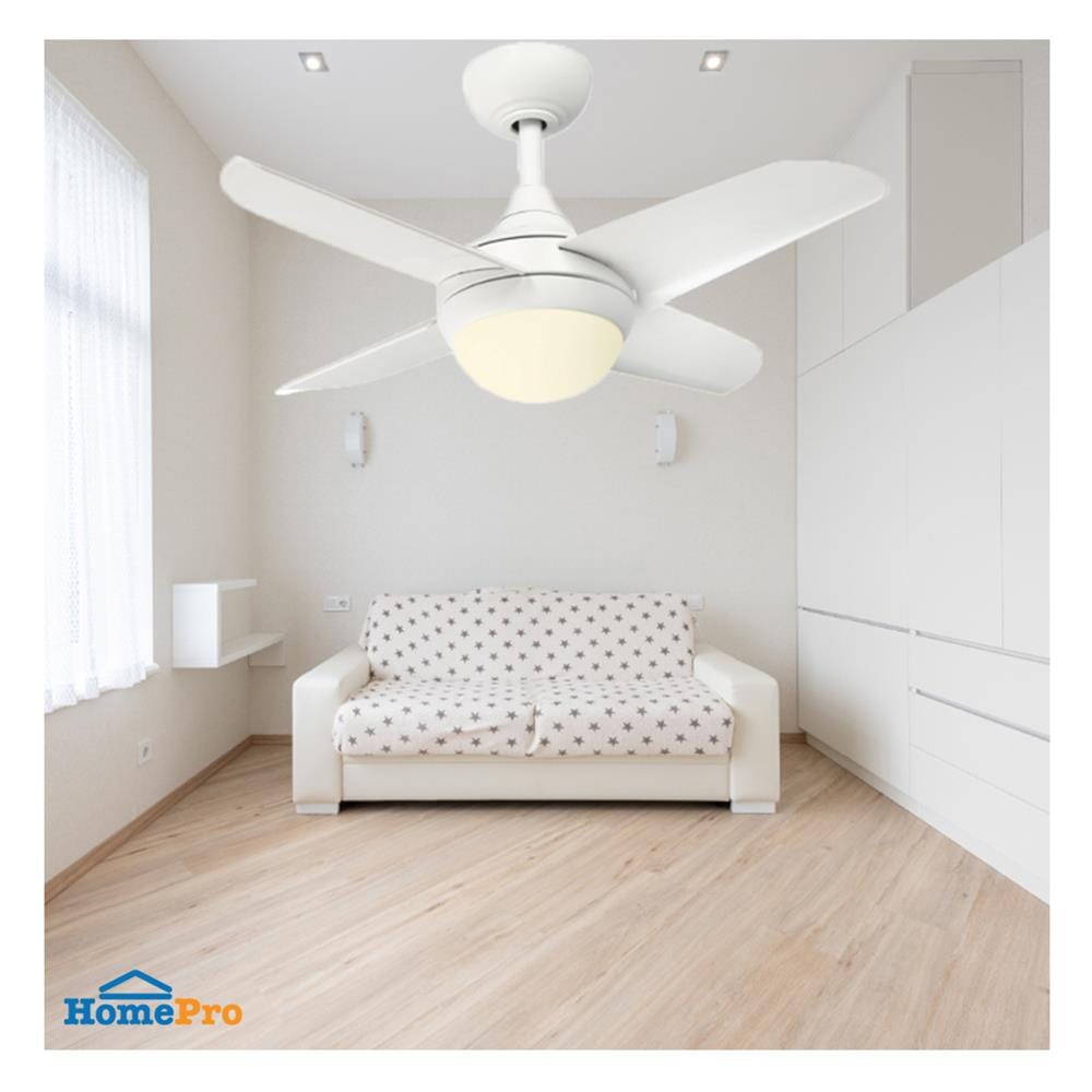 พัดลมโคมไฟ LED WINFAVOUR FD-SP022 32 นิ้ว 18 วัตต์ DAYLIGHT/WARM WHITE/COOL WHITE สีขาว