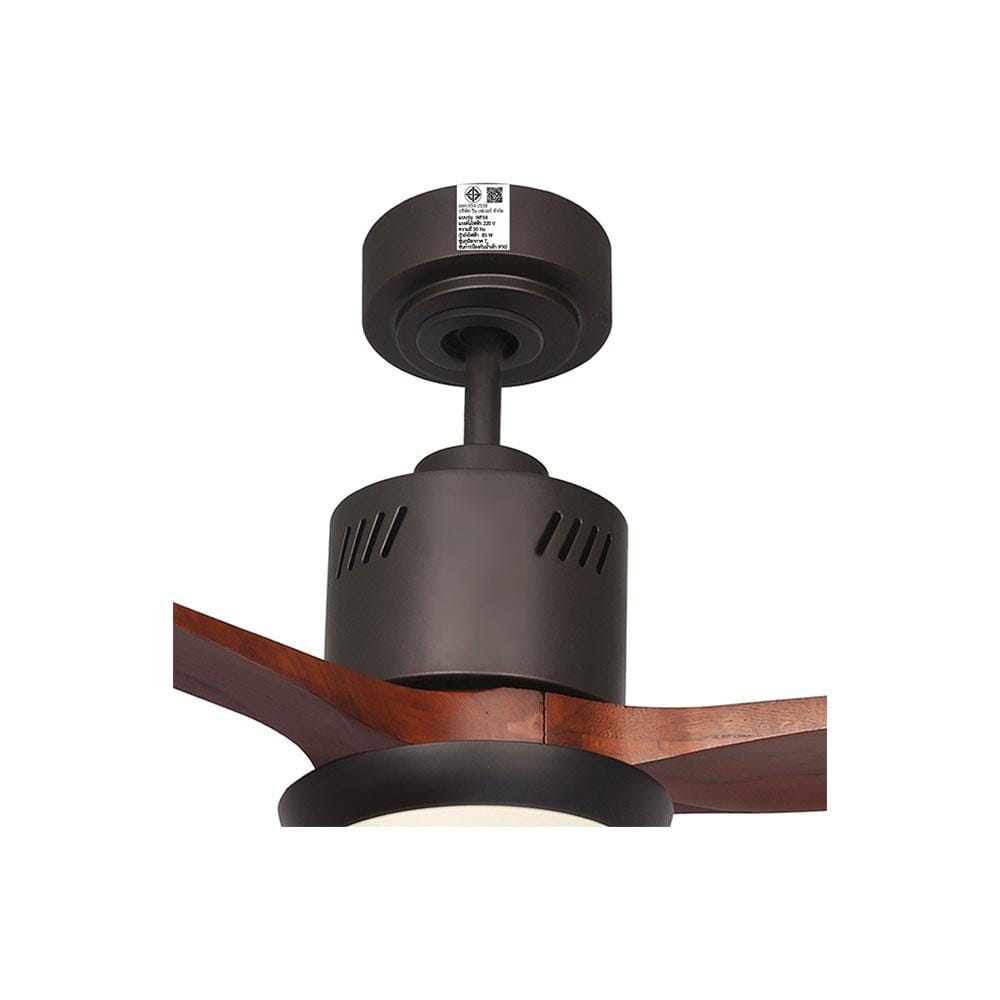 พัดลมโคมไฟ LED WINFAFOUR FD-SP009 18 วัตต์ DAYLIGHT/WARMWHITE/COOLWHITE สีดำ/น้ำตาล 54 นิ้ว