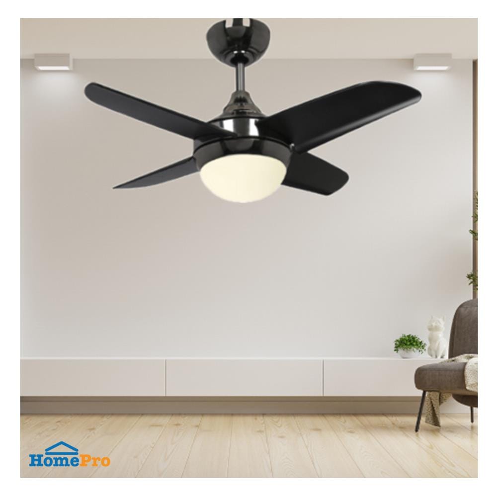 พัดลมโคมไฟ LED WINFAVOUR FD-SP023 32 นิ้ว 18 วัตต์ DAYLIGHT/COOL WHITE/WARM WHITE สีดำ