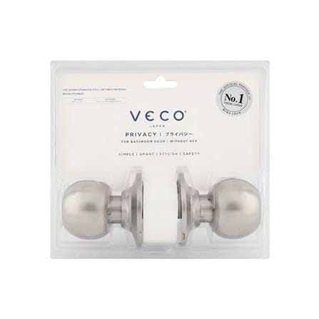 ลูกบิดประตูห้องน้ำ หัวกลม VECO 3871SS-BK สีสเตนเลส_4