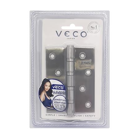 บานพับ 4X3 นิ้ว X 2 มม. VECO 432-11 4BB สีสเตนเลส (แพ็ก 3 ชิ้น)_2