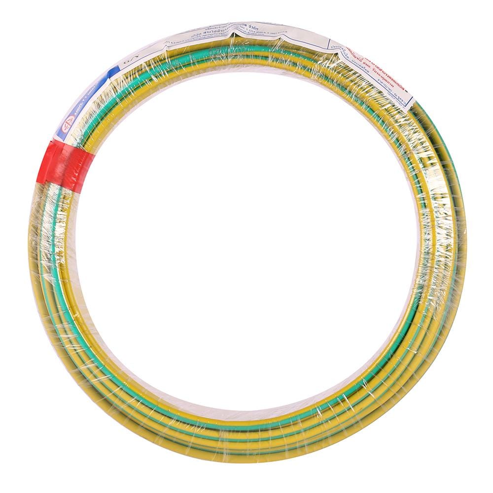 สายไฟ THW IEC01 BCC 1x4 ตร.มม. 30 ม. สีเขียวคาดเหลือง