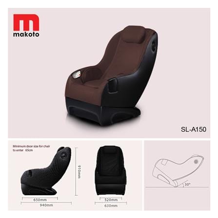 เก้าอี้นวดไฟฟ้า MAKOTO A150 สีดำ_3