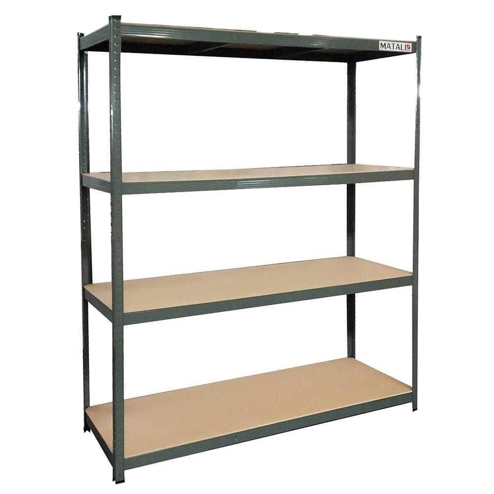 ชั้นเหล็ก 4 ชั้น MATALL ใหญ่ 160x60x180 ซม. สีเทา