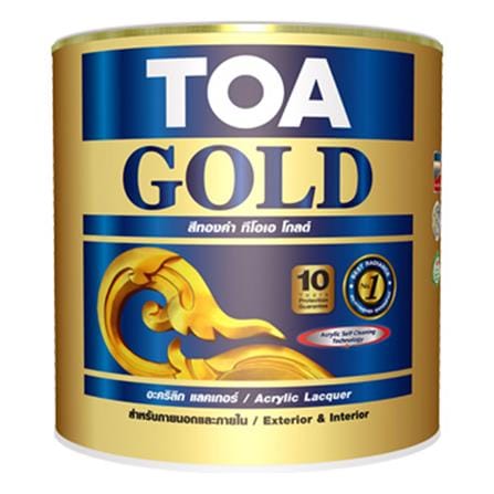 สีทองคำ สูตรอะคริลิกแล็กเกอร์ TOA GOLD GL123 สีทอง...