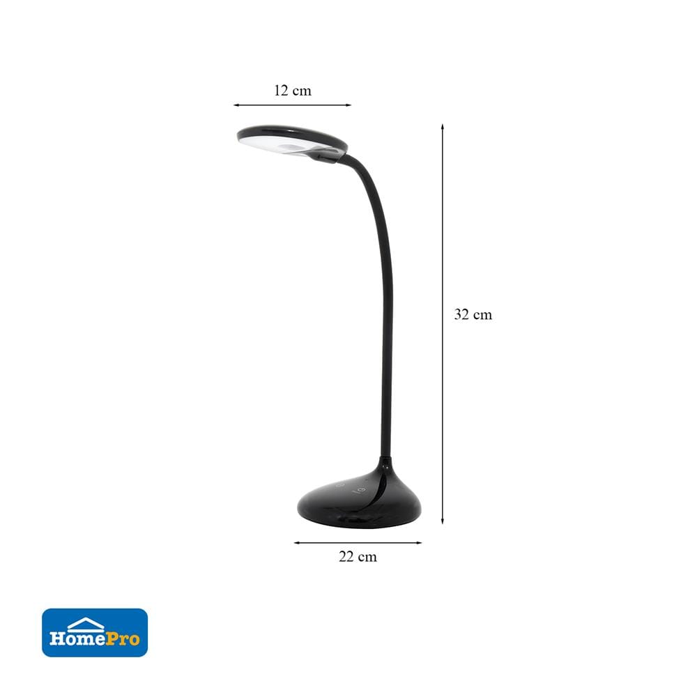 ไฟอ่านหนังสือ LED CARINI LA-Q318-1 4 วัตต์ COOLWHITE สีดำ