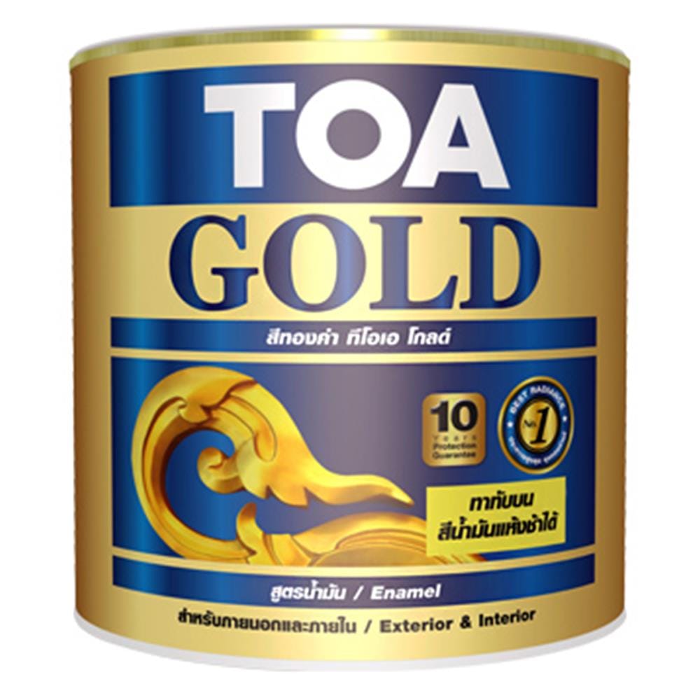 สีทองคำ สูตรน้ำมัน TOA GOLD GE234 สีทองสวิส 1/2 PT