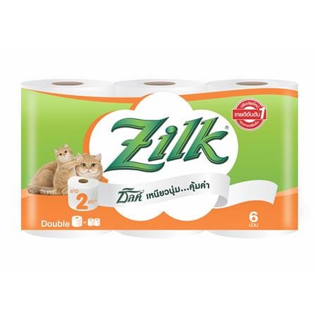 กระดาษชำระ ZILK DOUBLE ROLL แพ็ค6_0