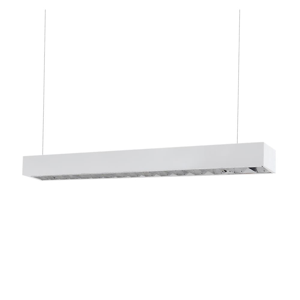 โคมตะแกรงติดลอย RACER LINEAR LOUVER 1x18 วัตต์ สีขาว
