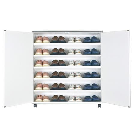 ตู้รองเท้าสำเร็จ 6 ช่อง KING สีเคริฟ์-ขาว_2