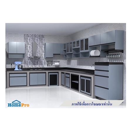 ตู้คว่ำจาน JUPITER STARRY 80x80 ซม. สี GRAY METALLIC_1