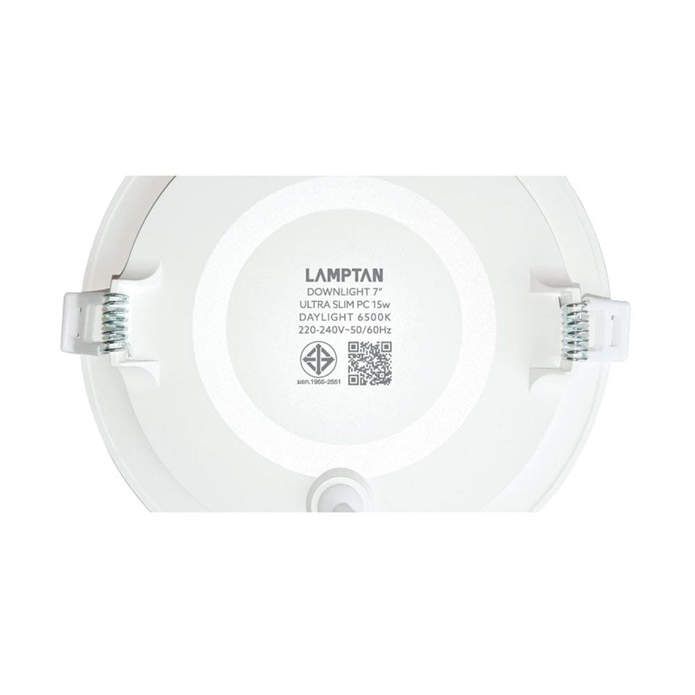 ดาวน์ไลท์ LED LAMPTAN ULTRA SLIM PC 7 นิ้ว 15 วัตต์ DAYLIGHT สีขาว