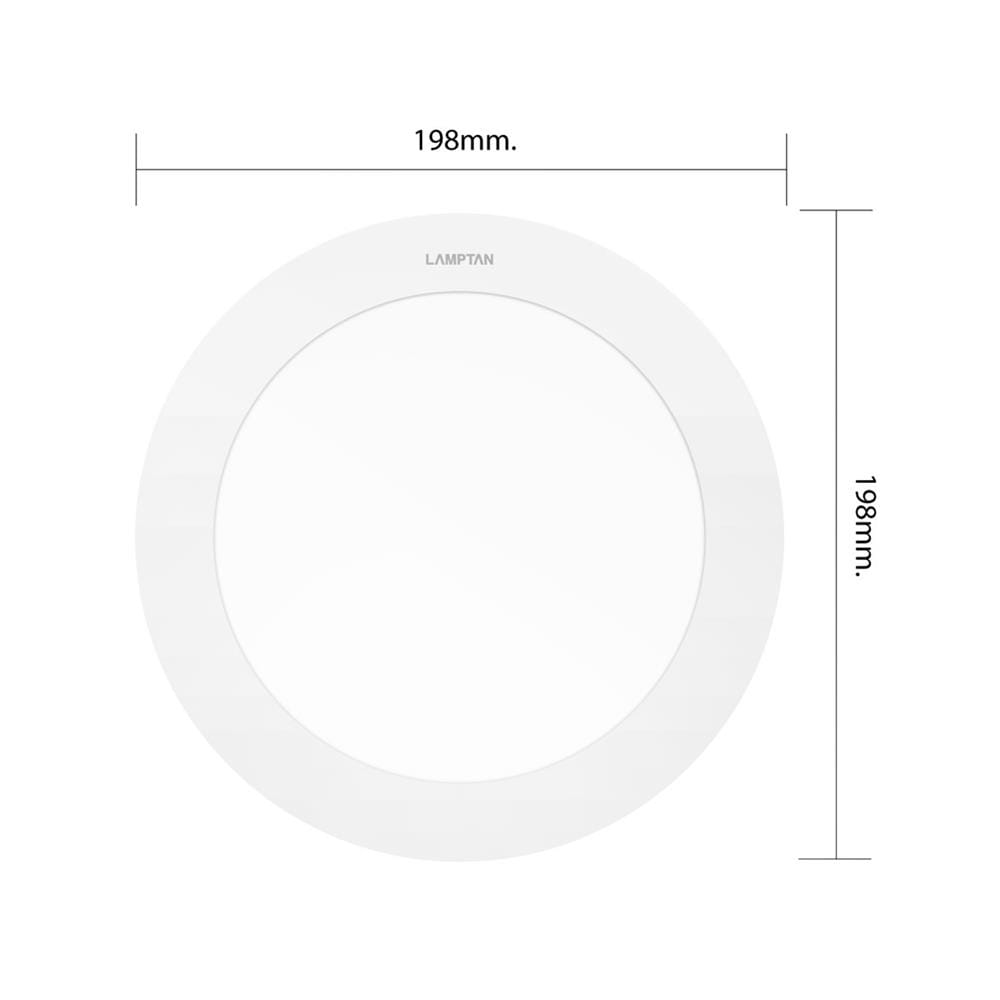 ดาวน์ไลท์ LED LAMPTAN ULTRA SLIM PC 7 นิ้ว 15 วัตต์ DAYLIGHT สีขาว