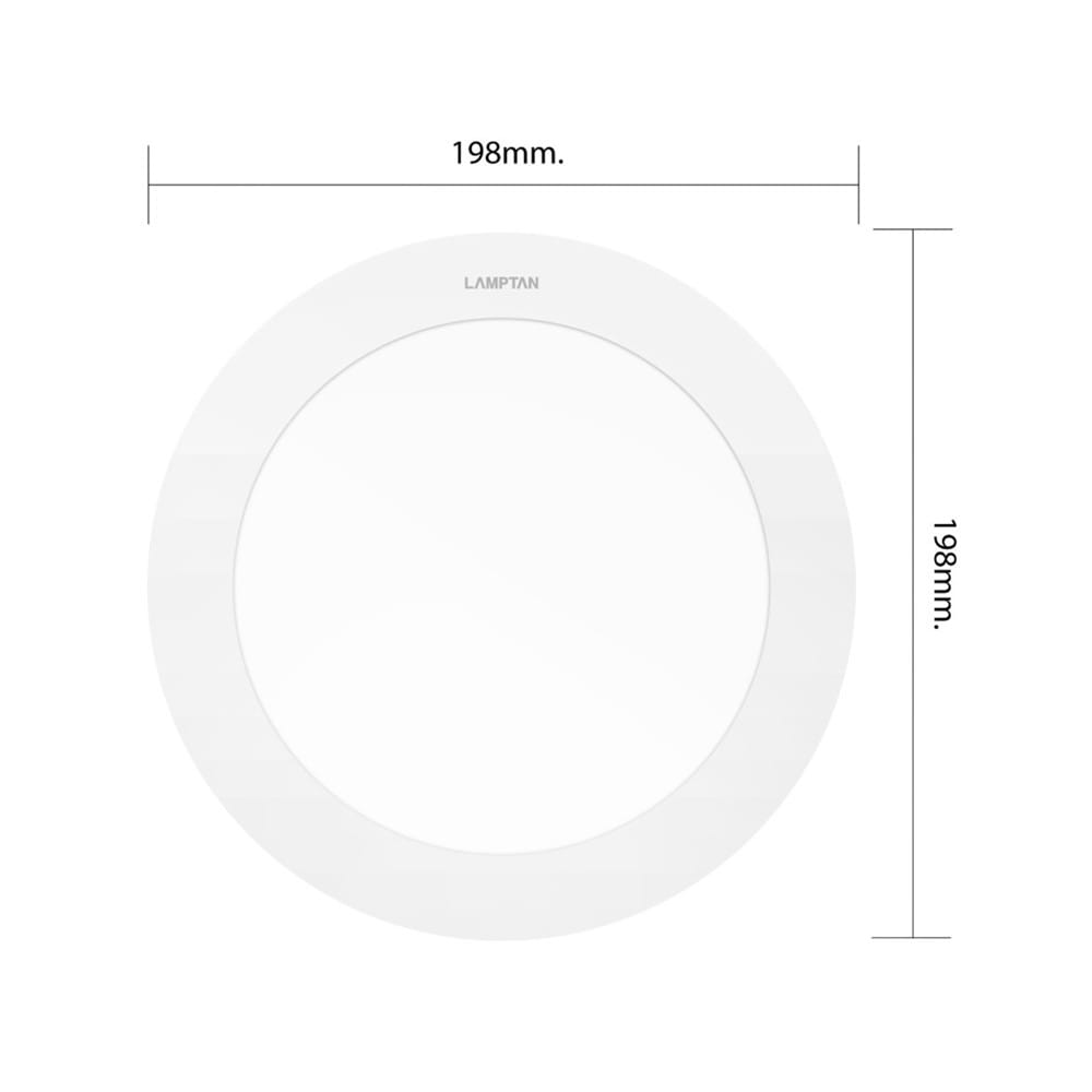 ดาวน์ไลท์ LED LAMPTAN ULTRA SLIM PC 7 นิ้ว 15 วัตต์ DAYLIGHT สีขาว