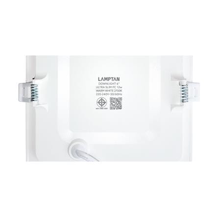 ดาวน์ไลท์ LED LAMPTAN ULTRA SLIM PC 6 นิ้ว 12 วัตต์ WARM WHITE สีขาว_7