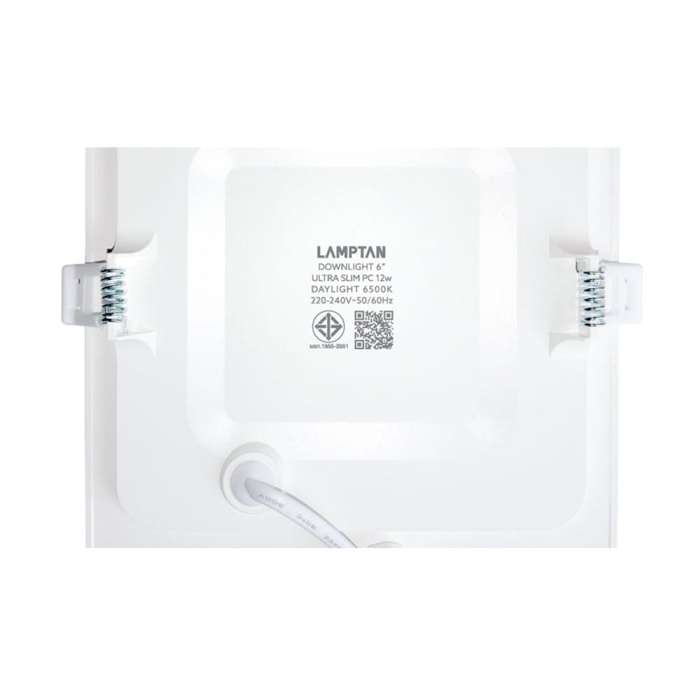 ดาวน์ไลท์ LED LAMPTAN ULTRA SLIM PC 6 นิ้ว 12 วัตต์ DAYLIGHT สีขาว