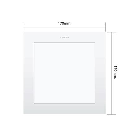 ดาวน์ไลท์ LED LAMPTAN ULTRA SLIM PC 6 นิ้ว 12 วัตต์ DAYLIGHT สีขาว_6