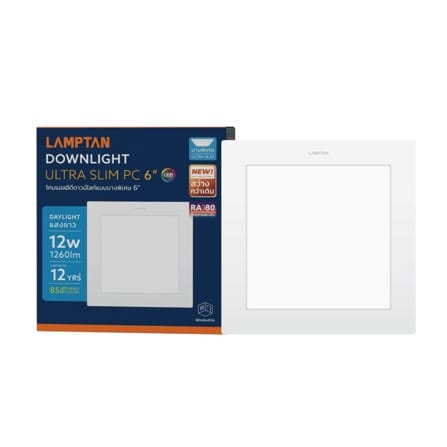 ดาวน์ไลท์ LED LAMPTAN ULTRA SLIM PC 6 นิ้ว 12 วัตต์ DAYLIGHT สีขาว_3