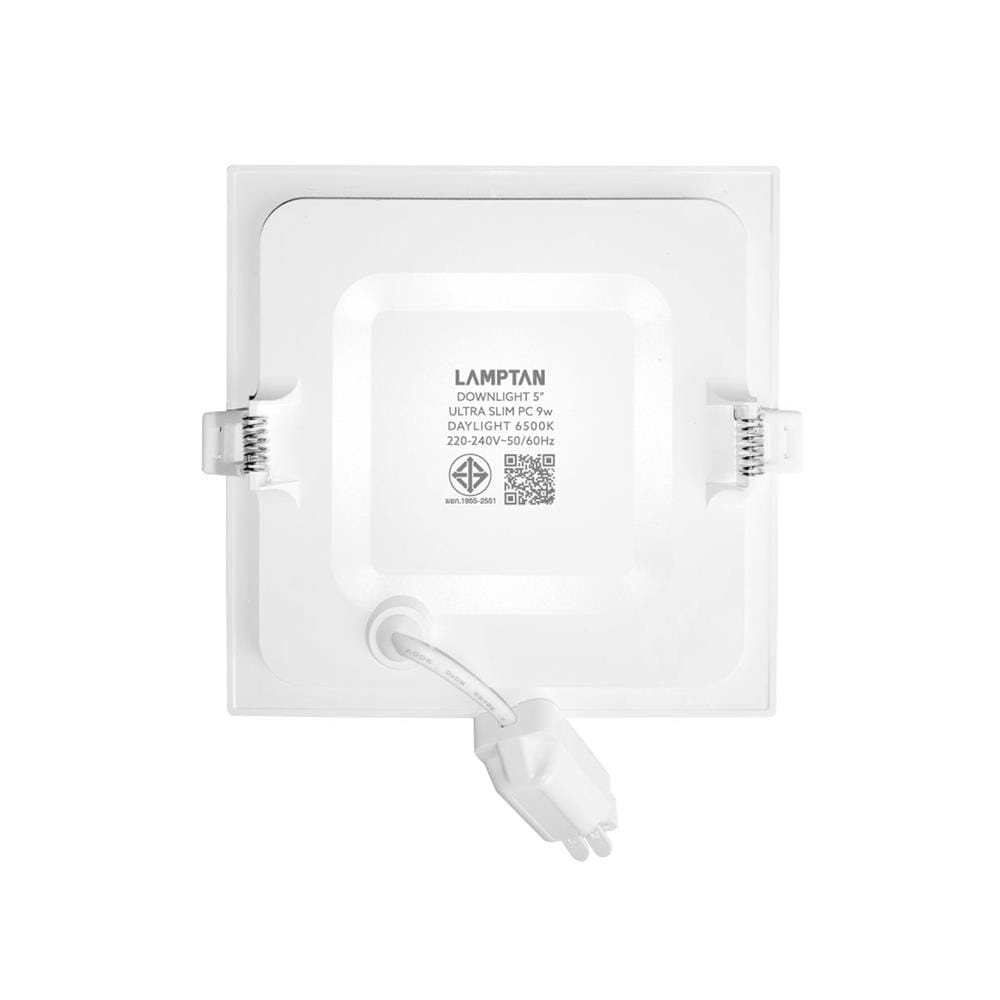 ดาวน์ไลท์ LED LAMPTAN ULTRA SLIM PC 5 นิ้ว 9 วัตต์ DAYLIGHT สีขาว