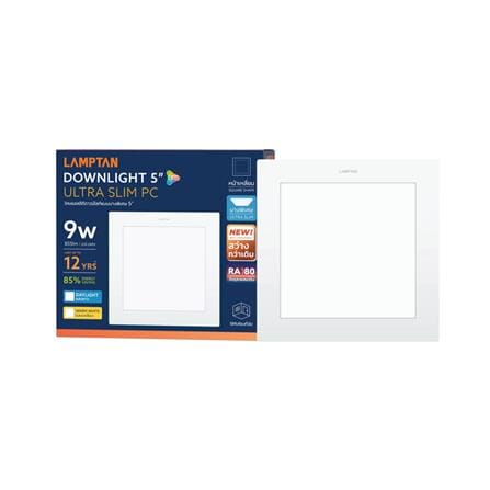 ดาวน์ไลท์ LED LAMPTAN ULTRA SLIM PC 5 นิ้ว 9 วัตต์ DAYLIGHT สีขาว_3