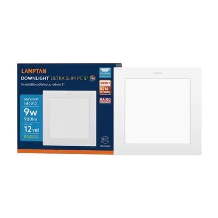 ดาวน์ไลท์ LED LAMPTAN ULTRA SLIM PC 5 นิ้ว 9 วัตต์ DAYLIGHT สีขาว_3