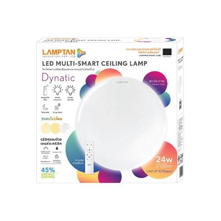 ไฟเพดาน LED LAMPTAN DYNATIC 16 นิ้ว 24 วัตต์ DAYLIGHT/COOL WHITE/WARM WHITE สีขาว_3