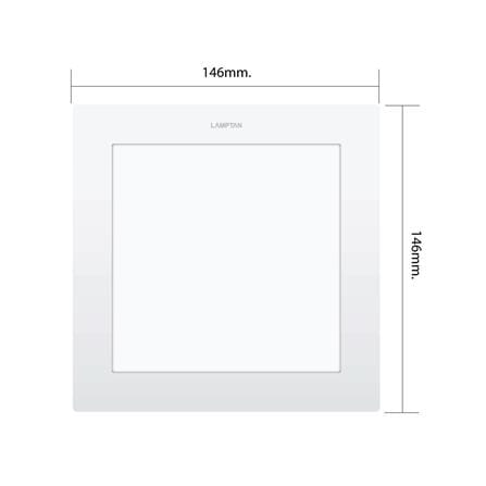 ดาวน์ไลท์ LED LAMPTAN ULTRA SLIM PC 5 นิ้ว 9 วัตต์ WARM WHITE สีขาว_6
