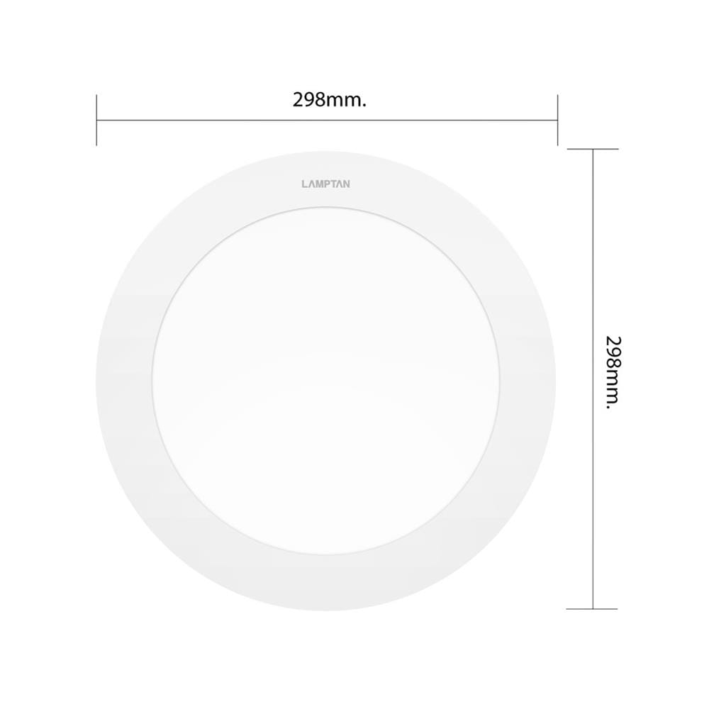 ดาวน์ไลท์ LED LAMPTAN ULTRA SLIM PC 11 นิ้ว 24 วัตต์ DAYLIGHT สีขาว