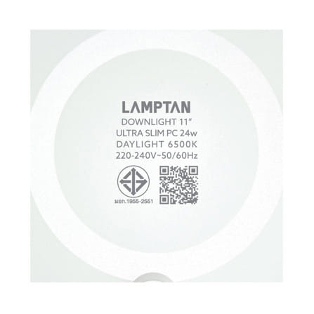 ดาวน์ไลท์ LED LAMPTAN ULTRA SLIM PC 11 นิ้ว 24 วัตต์ DAYLIGHT สีขาว_7
