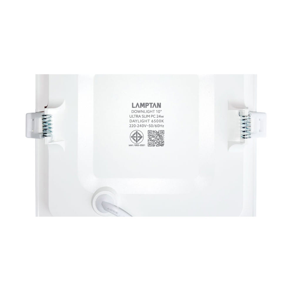 ดาวน์ไลท์ LED LAMPTAN ULTRA SLIM PC 10 นิ้ว 24 วัตต์ DAYLIGHT สีขาว