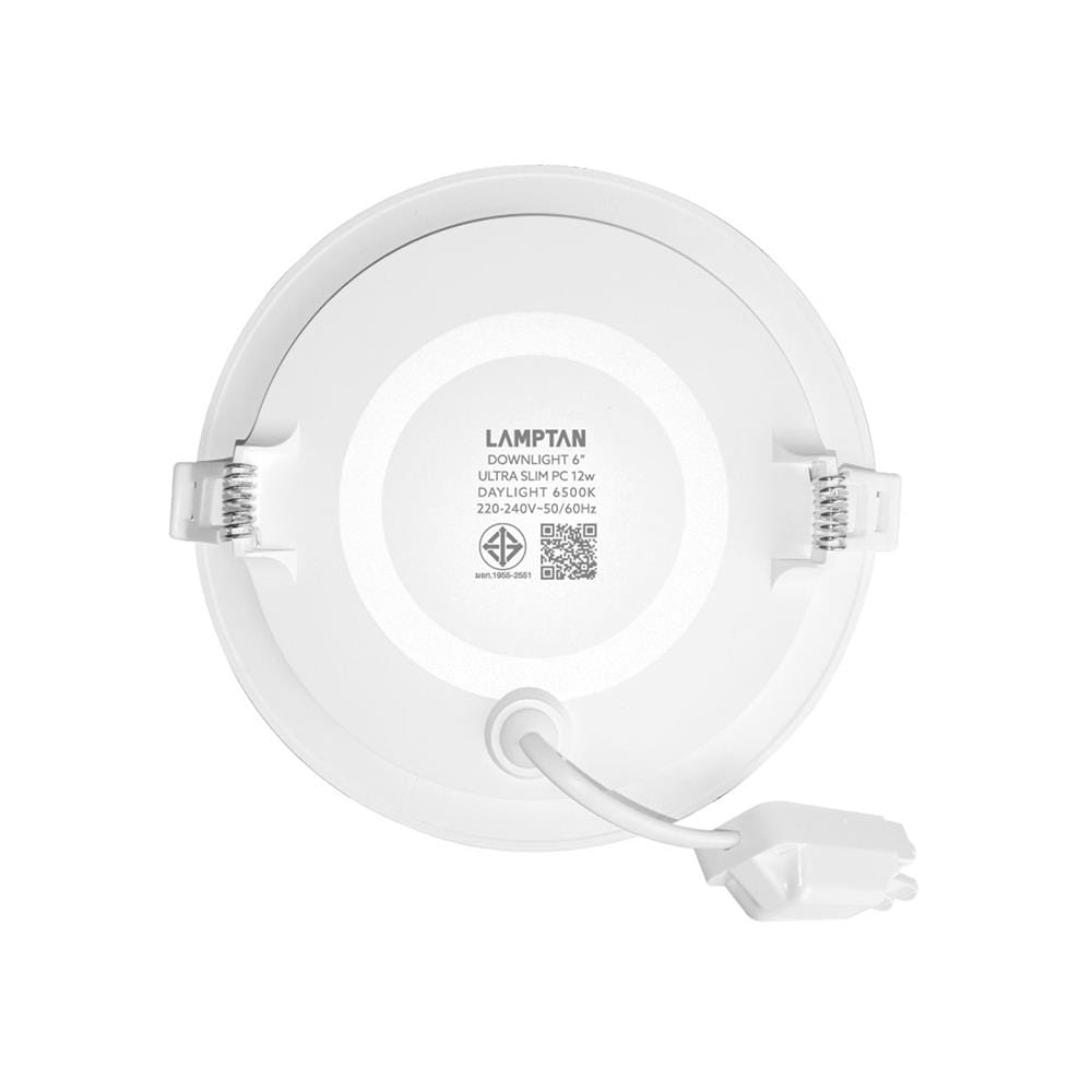 ดาวน์ไลท์ LED LAMPTAN ULTRA SLIM PC 6 นิ้ว 12 วัตต์ DAYLIGHT สีขาว