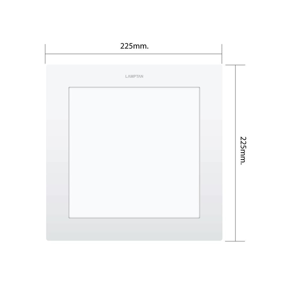 ดาวน์ไลท์ LED LAMPTAN ULTRA SLIM PC 8 นิ้ว 18 วัตต์ DAYLIGHT สีขาว