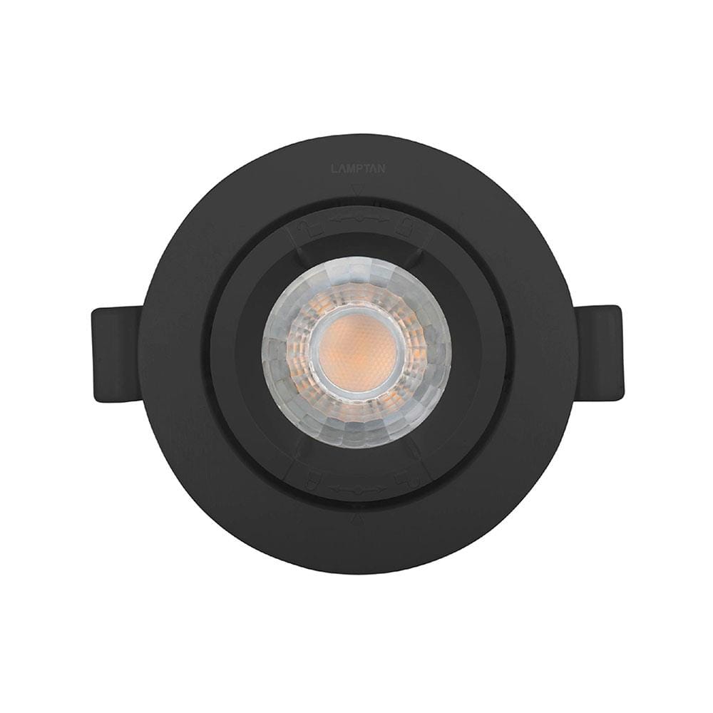 ดาวน์ไลท์ LED LAMPTAN MR16 FULL SET 3.5 นิ้ว 5 วัตต์ WARM WHITE สีดำ