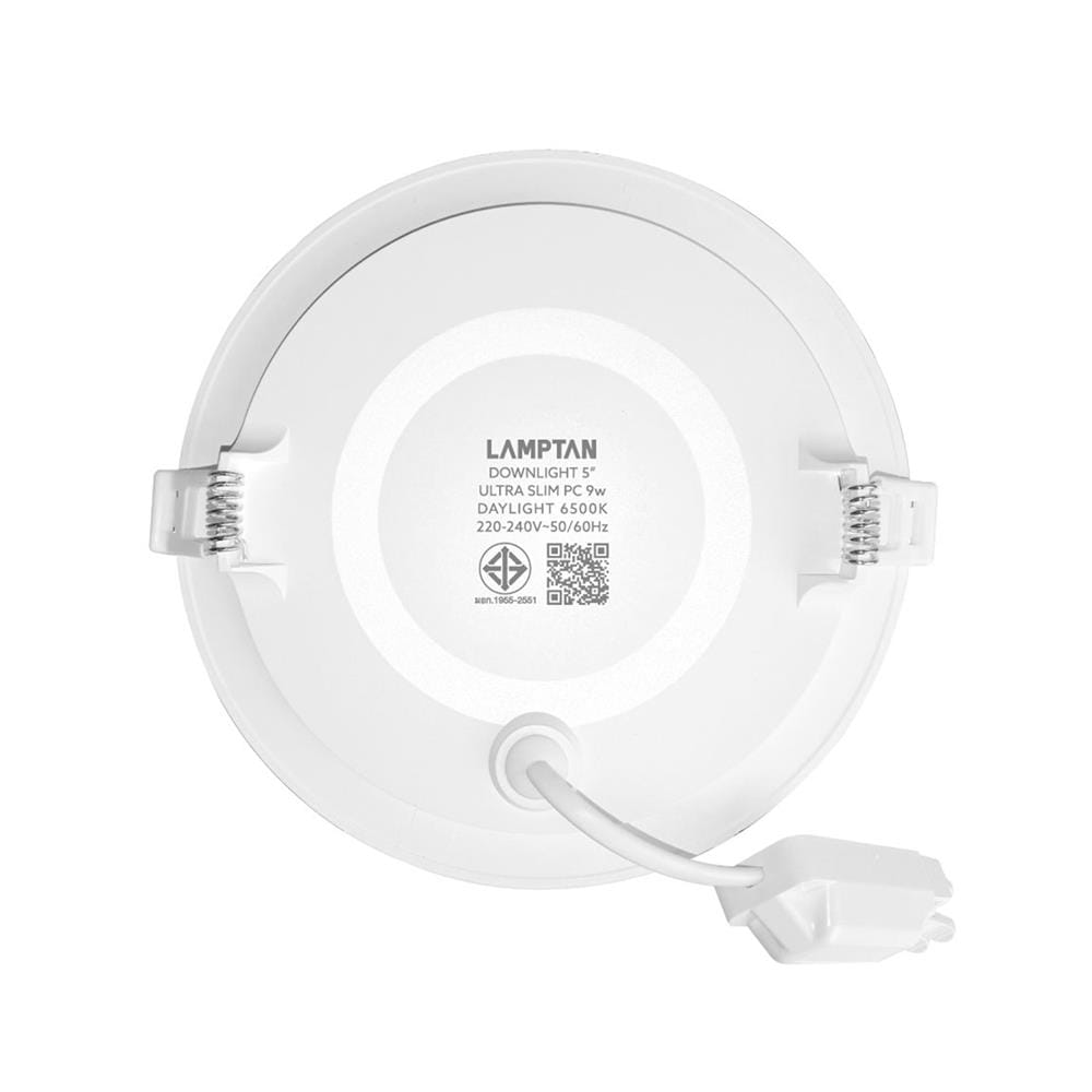 ดาวน์ไลท์ LED LAMPTAN ULTRA SLIM PC 5 นิ้ว 9 วัตต์ DAYLIGHT สีขาว