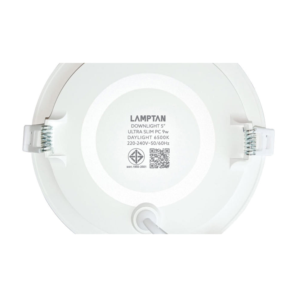 ดาวน์ไลท์ LED LAMPTAN ULTRA SLIM PC 5 นิ้ว 9 วัตต์ DAYLIGHT สีขาว