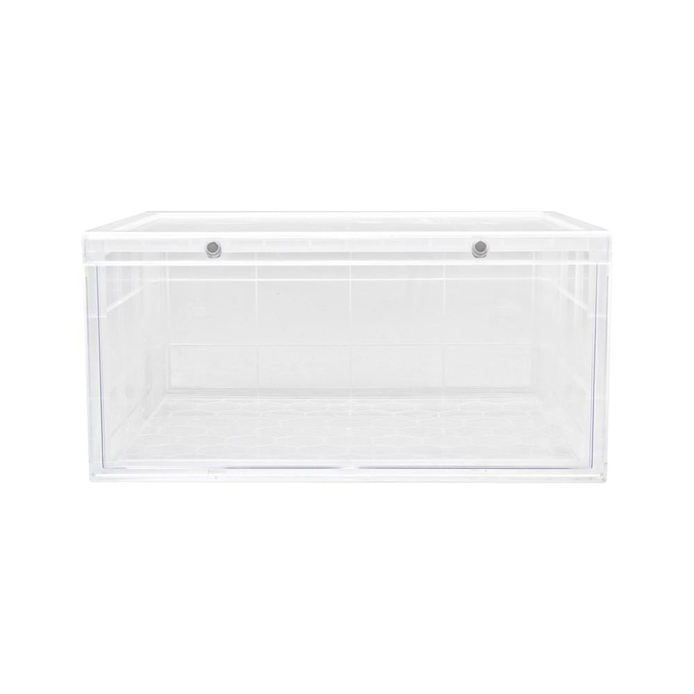 กล่องรองเท้าเปิดข้าง STACKO MAGNETIC LOCK 37X28X18.3 ซม. ใส