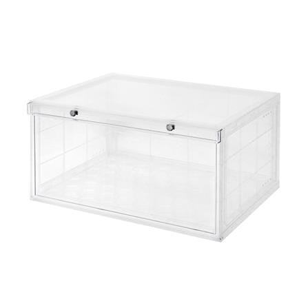 กล่องรองเท้าเปิดข้าง STACKO MAGNETIC LOCK 37X28X18.3 ซม. ใส