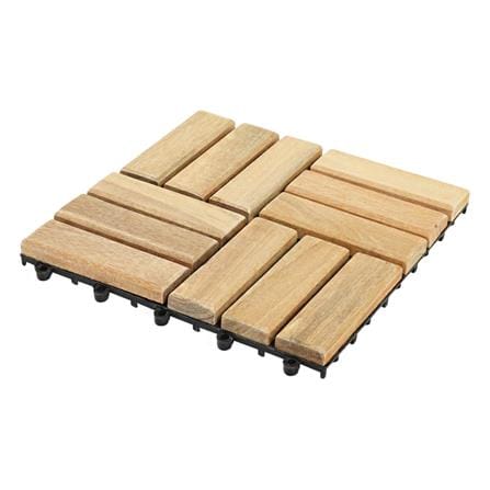 ทางเท้าไม้เต็ง 4 ลายสลับ SPRING 30x30 ซม. แพ็ก 4 ชิ้น_1