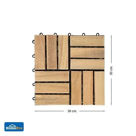 ทางเท้าไม้เต็ง 4 ลายสลับ SPRING 30x30 ซม. แพ็ก 4 ชิ้น_6