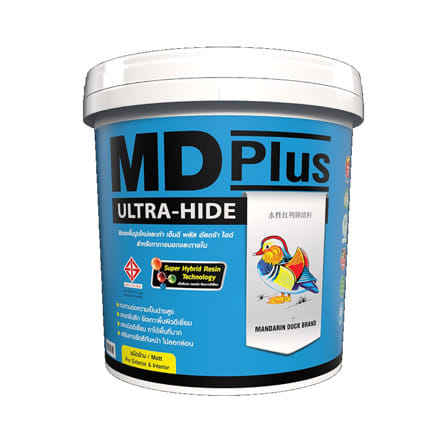 สีรองพื้น ชนิดด้าน TOA เป็ดหงส์ MD PLUS ULTRA-HIDE 17.5 ลิตร