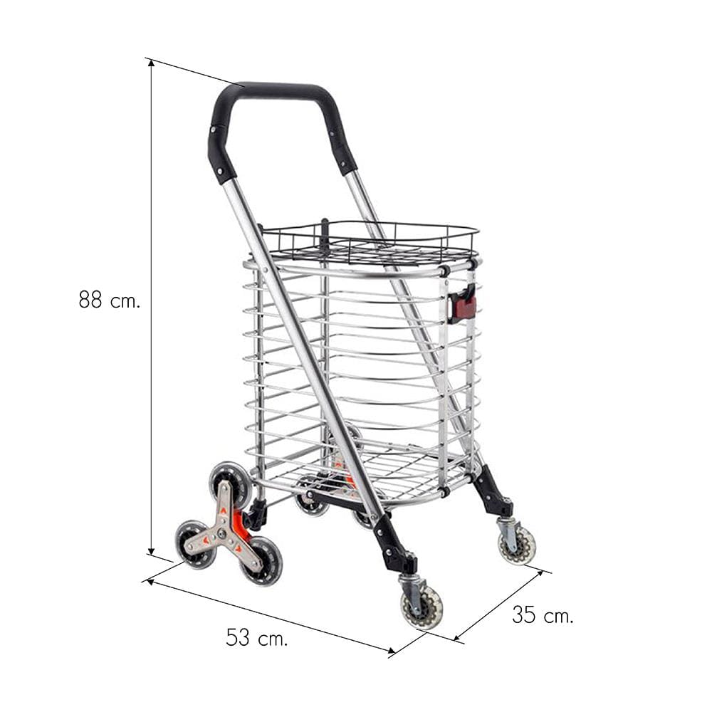 รถเข็นช้อปปิ้งพับได้ 8 ล้อ MATALL Z11 30 กก.
