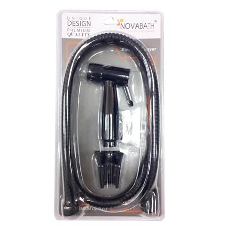 สายฉีดชำระครบชุด NOVABATH NVB-SY010B สีดำ_1