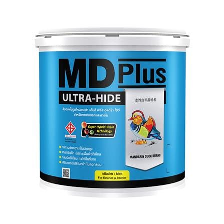 สีรองพื้นปูนใหม่และเก่า TOA เป็ดหงส์ MD PLUS ULTRA-HIDE 8.75 ลิตร