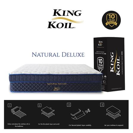 ที่นอนยางพารา 6 ฟุต KINGKOIL รุ่น NATURAL DELUXE พร้อมชุดเครื่องนอน 11 ชิ้น_3