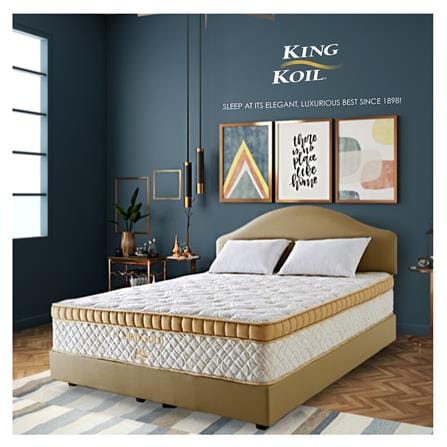 ที่นอนพ็อกเก็ตสปริง 6 ฟุต สุญญากาศ KINGKOIL รุ่น CHIROGOLD พร้อมชุดเครื่องนอน 11 ชิ้น_5