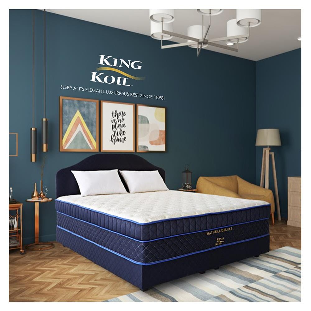 ที่นอนยางพารา 5 ฟุต KINGKOIL รุ่น NATURAL DELUXE พร้อมชุดเครื่องนอน 11 ชิ้น