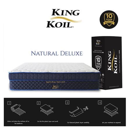 ที่นอนยางพารา 5 ฟุต KINGKOIL รุ่น NATURAL DELUXE พร้อมชุดเครื่องนอน 11 ชิ้น_3
