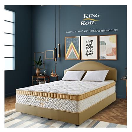 ที่นอนพ็อกเก็ตสปริง 5 ฟุต สุญญากาศ KINGKOIL รุ่น CHIROGOLD พร้อมชุดเครื่องนอน 11 ชิ้น_5