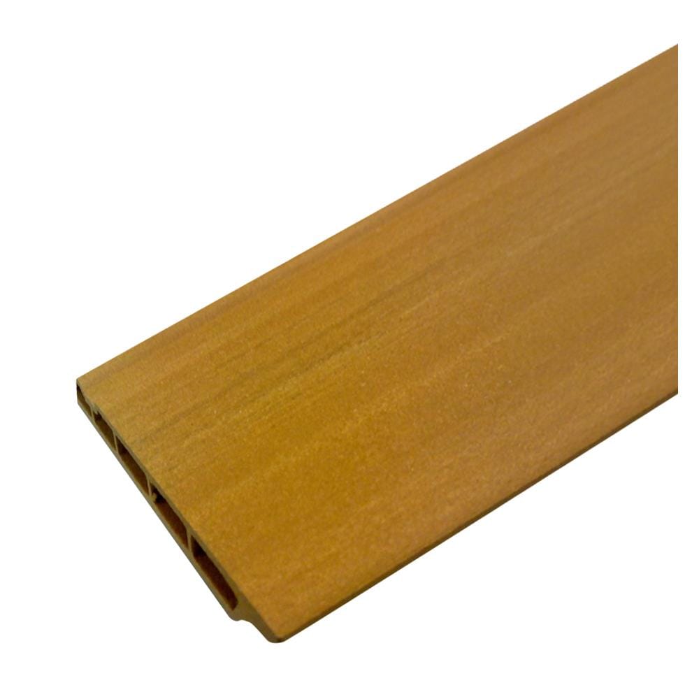 บัวพื้น WPC CROBERN 10X200X0.8 ซม. สีไม้สักทอง