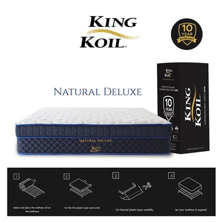 ที่นอนยางพารา 3.5 ฟุต KINGKOIL รุ่น NATURAL DELUXE พร้อมชุดเครื่องนอน 7 ชิ้น_3